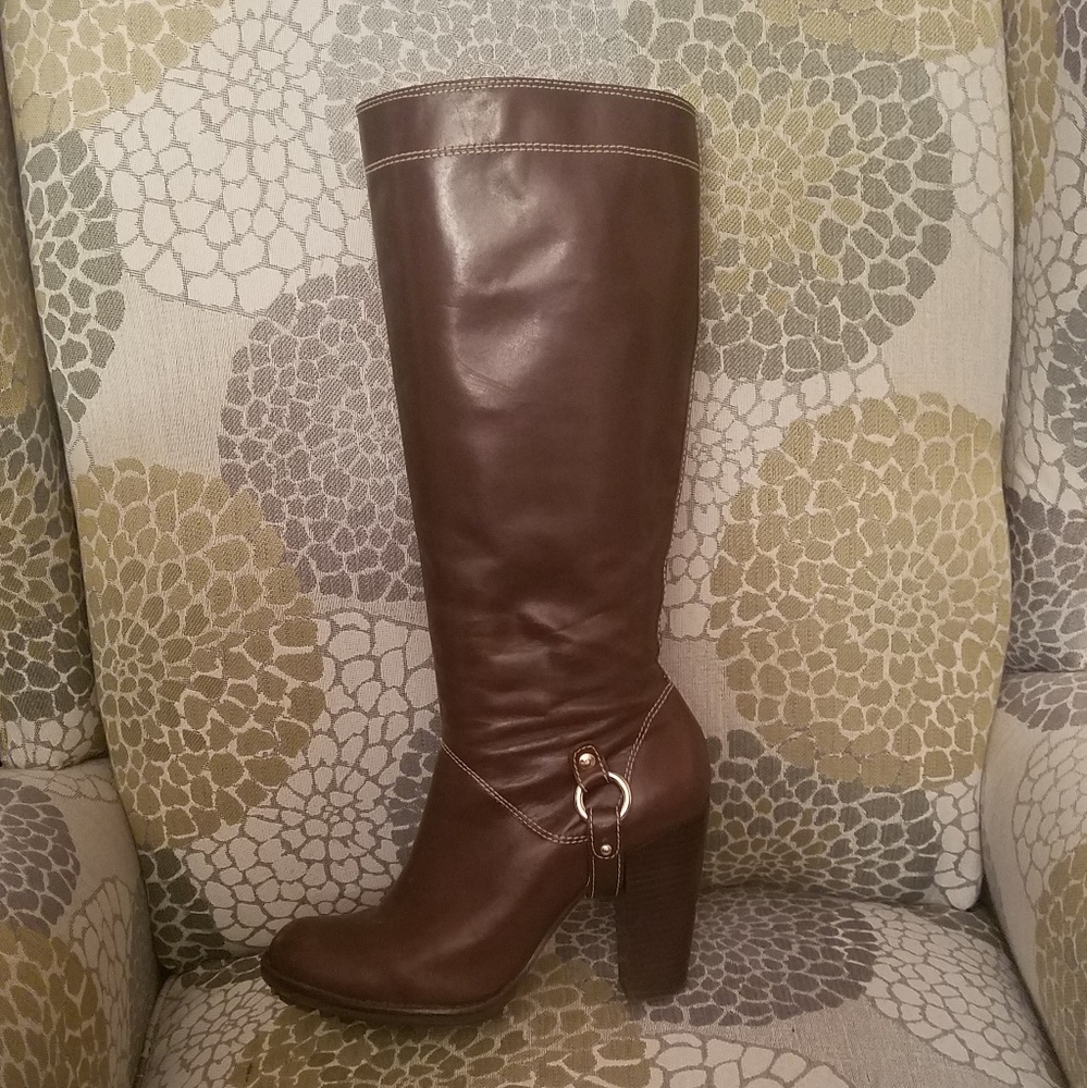 Michael Kors Brown Leather Boots